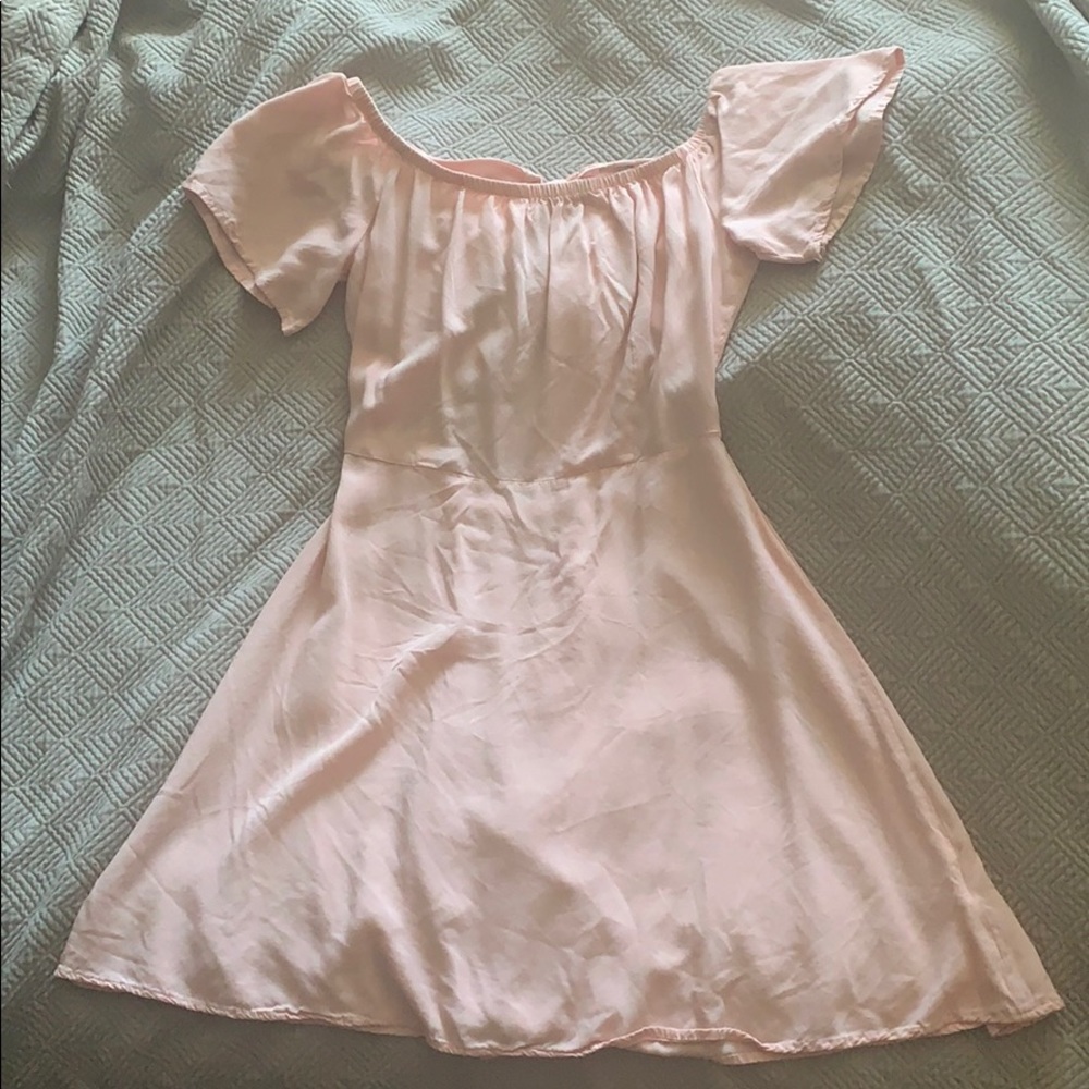 Plush pink dress